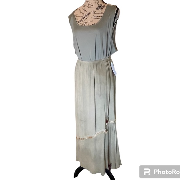 Rare Find❣️ SA2 Vintage 3pc Dress/Slip with Skirt & Top Plus Size 2X Sage Green - Picture 9 of 16